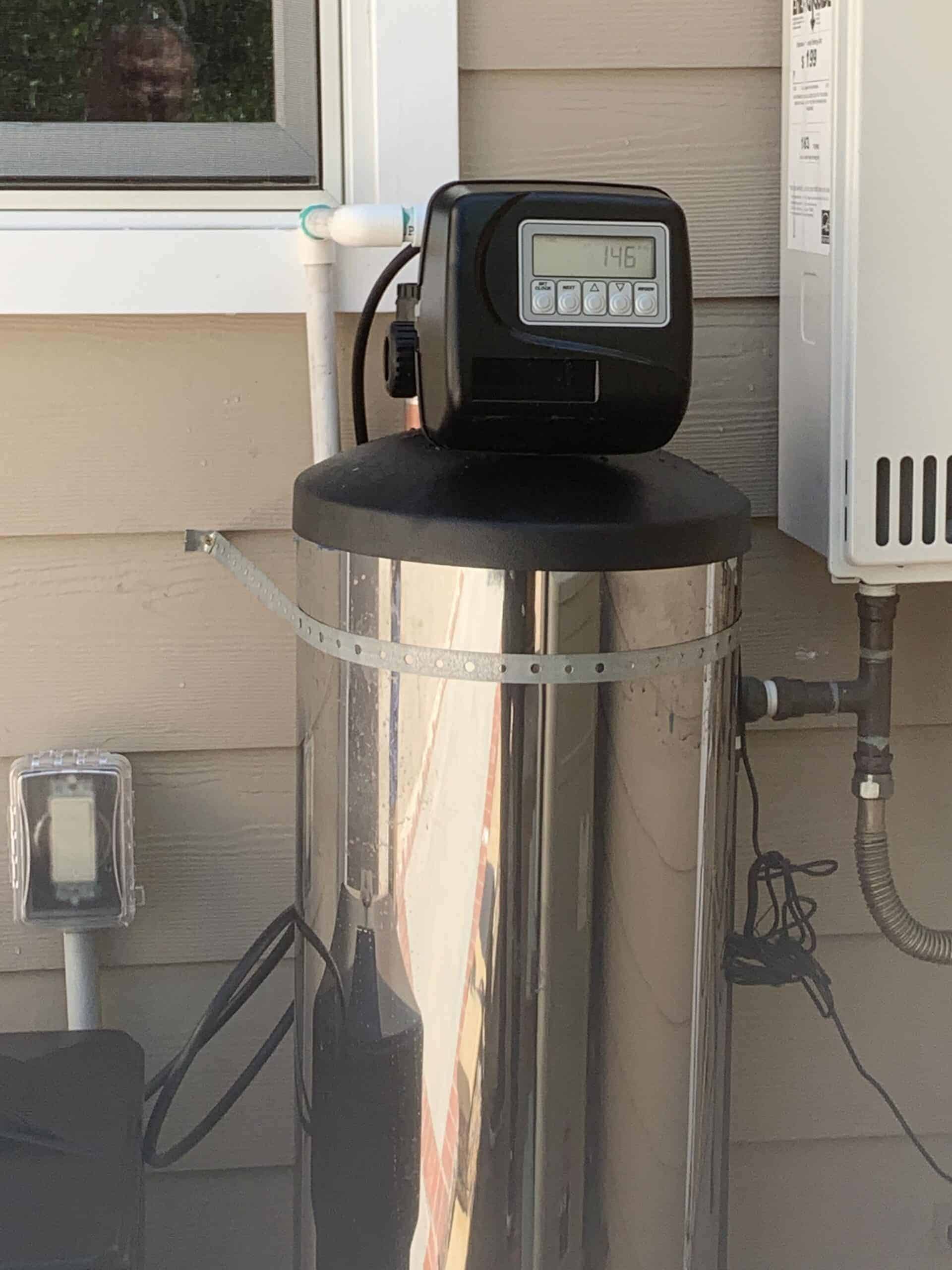 IMG_0268 odometer reading on the system for hard water treatment