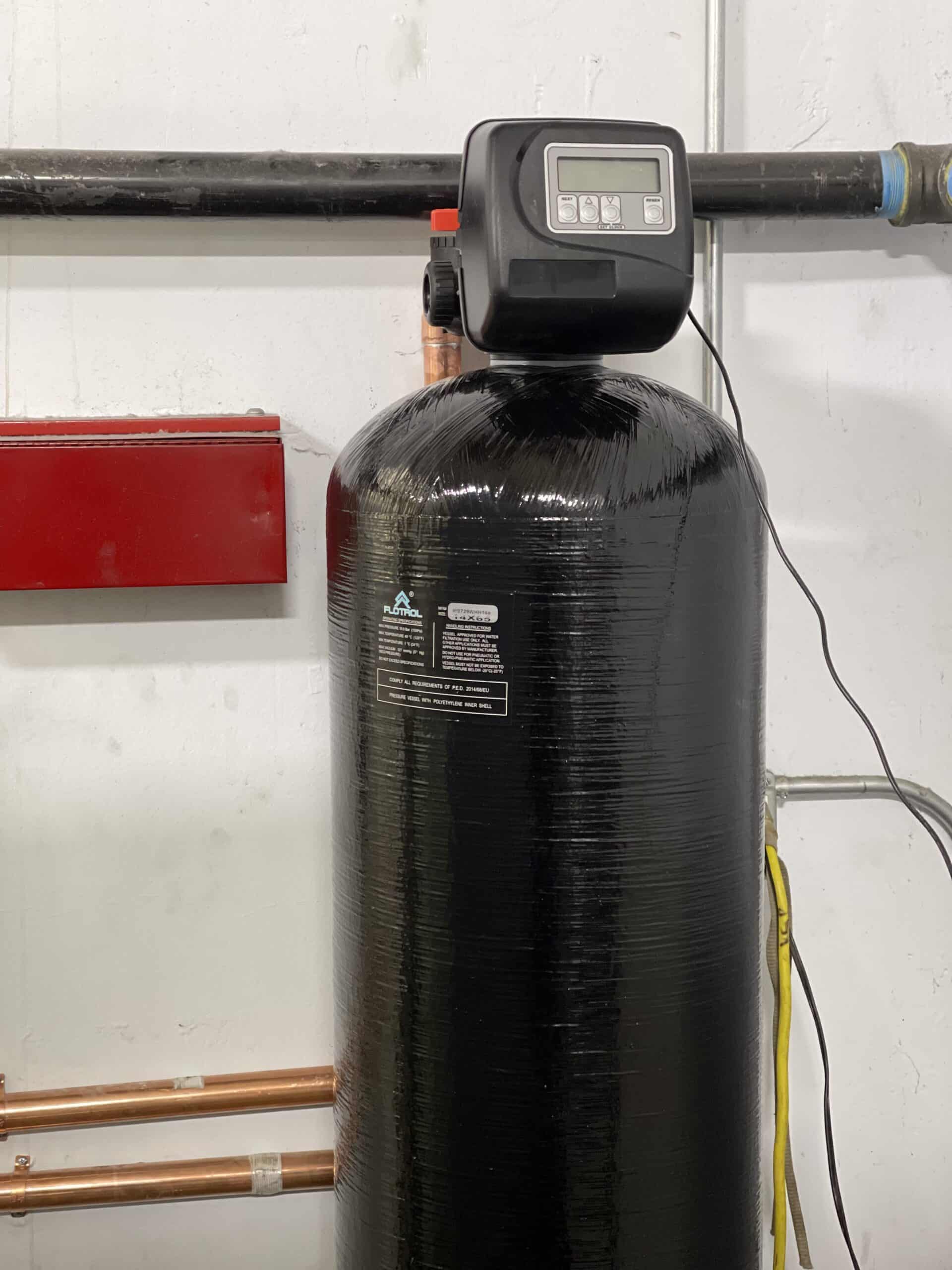 Praz commercial installed in a laundromat basement